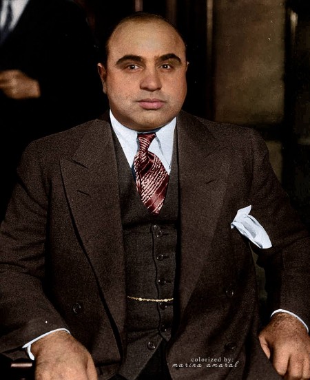 艾尔方斯‧加百列‧卡彭（Alphonse Gabriel Capone，1899－1947，昵称艾尔‧卡彭）美国黑手党成员，曾是芝加哥犯罪集团的首领。(Courtesy of Marina Amaral)